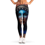 Native Indian Woman Portrait Print Women's Leggings