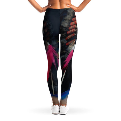 Native Indian Woman Portrait Print Women's Leggings