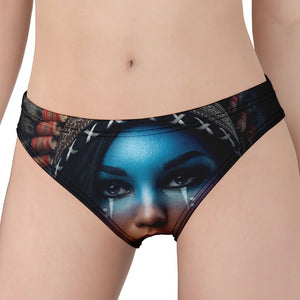 Native Indian Woman Portrait Print Women's Panties