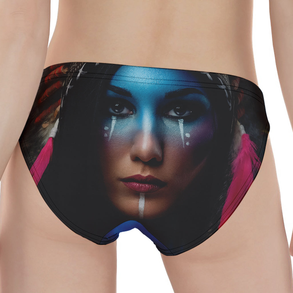 Native Indian Woman Portrait Print Women's Panties