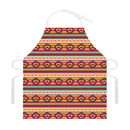 Native Inspired Pattern Print Adjustable Apron