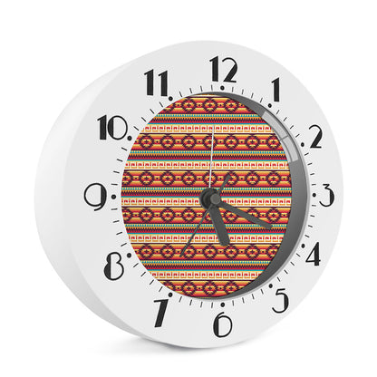 Native Inspired Pattern Print Alarm Clock