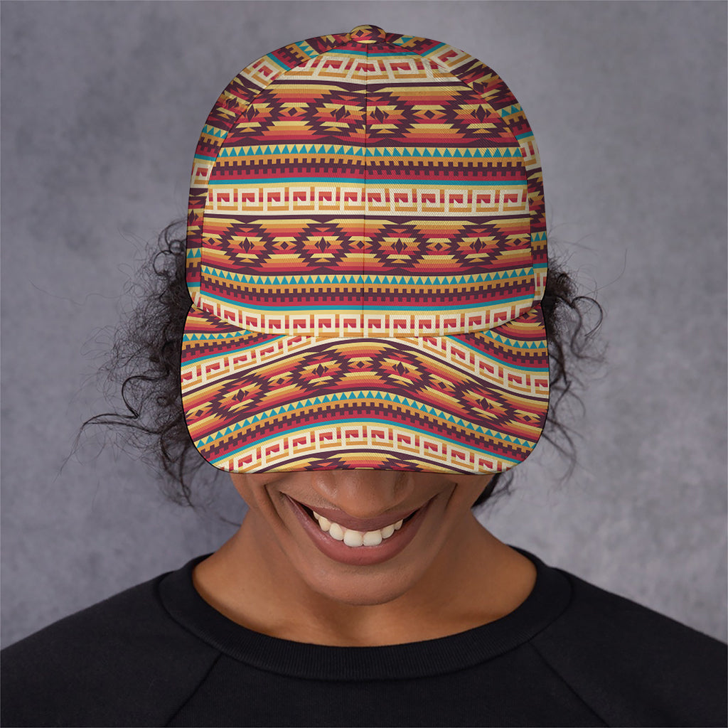 Native Inspired Pattern Print Baseball Cap