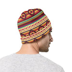 Native Inspired Pattern Print Beanie