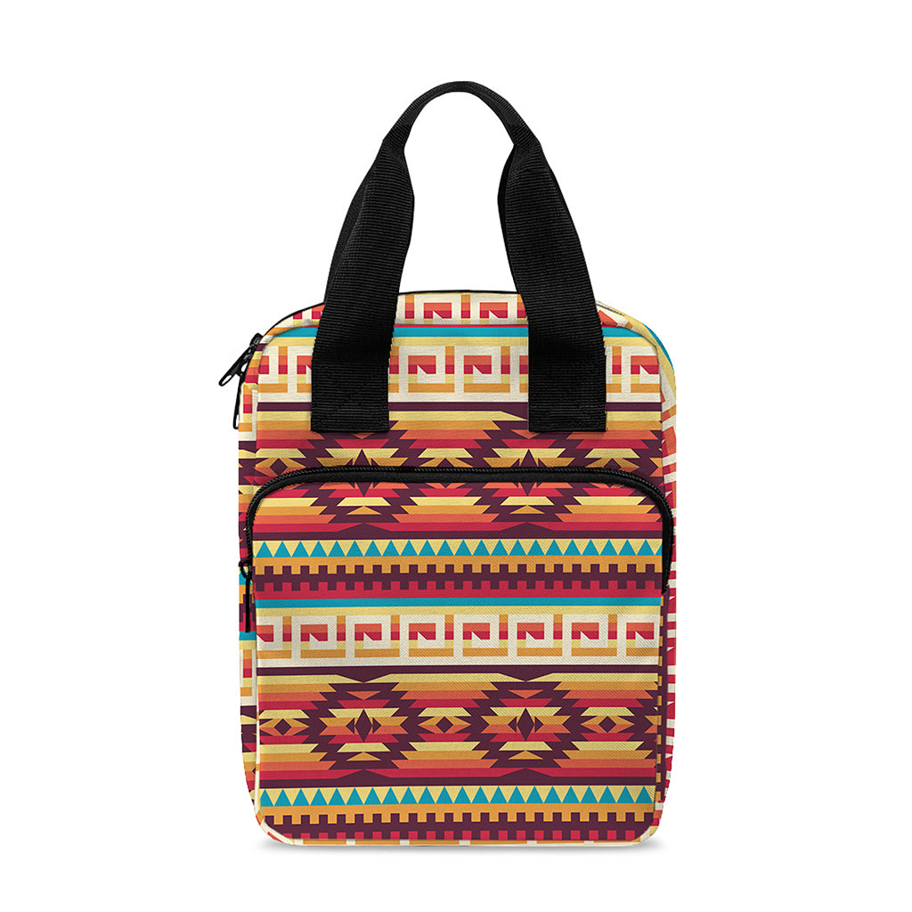 Native Inspired Pattern Print Bible Tote Bag