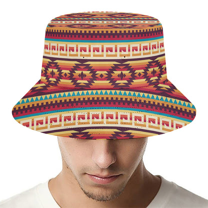 Native Inspired Pattern Print Bucket Hat