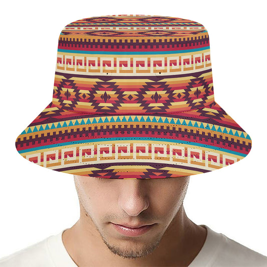 Native Inspired Pattern Print Bucket Hat