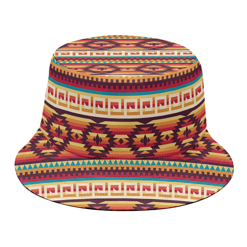 Native Inspired Pattern Print Bucket Hat