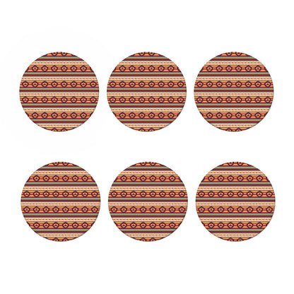 Native Inspired Pattern Print Coaster Set