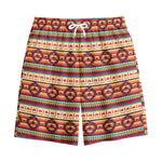 Native Inspired Pattern Print Cotton Shorts