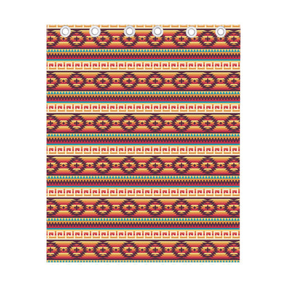 Native Inspired Pattern Print Curtain