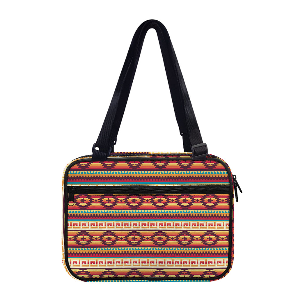 Native Inspired Pattern Print Double Strap Bible Bag