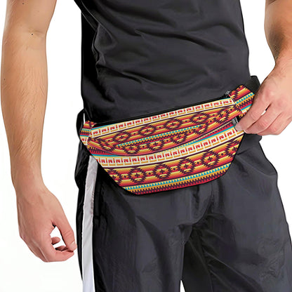 Native Inspired Pattern Print Fanny Pack