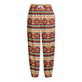 Native Inspired Pattern Print Fleece Lined Knit Pants