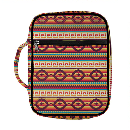 Native Inspired Pattern Print Front Pocket Bible Bag