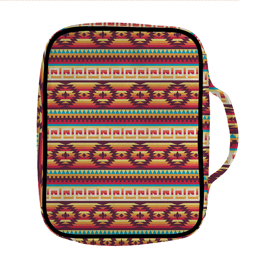 Native Inspired Pattern Print Front Pocket Bible Bag