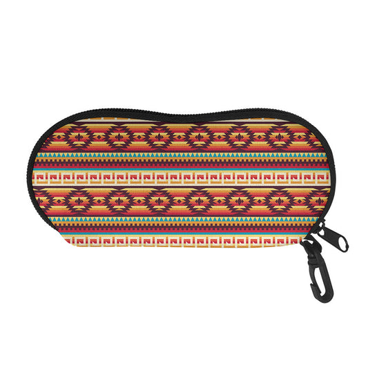 Native Inspired Pattern Print Glasses Case
