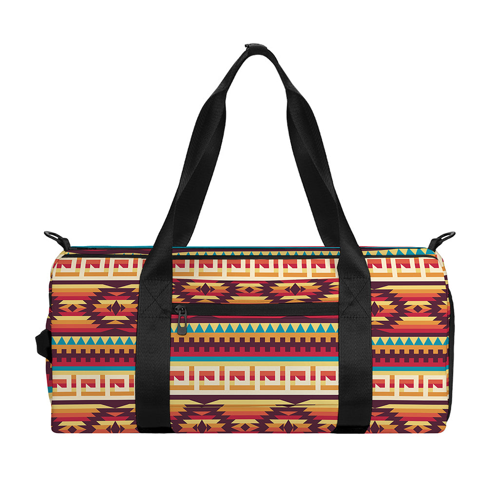 Native Inspired Pattern Print Gym Bag