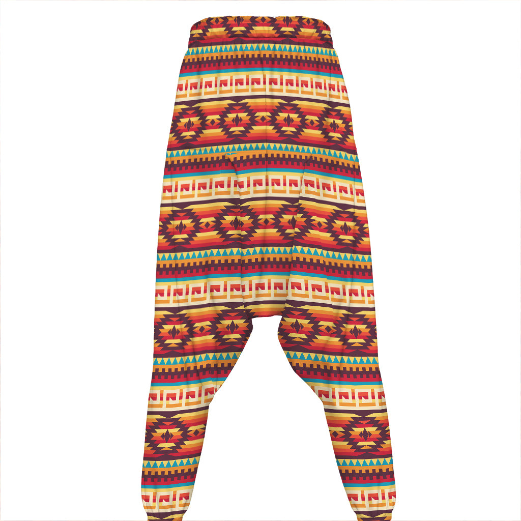Native Inspired Pattern Print Hammer Pants