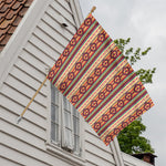 Native Inspired Pattern Print House Flag