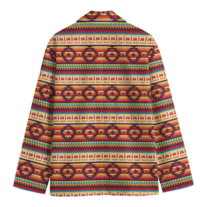 Native Inspired Pattern Print Men's Blazer