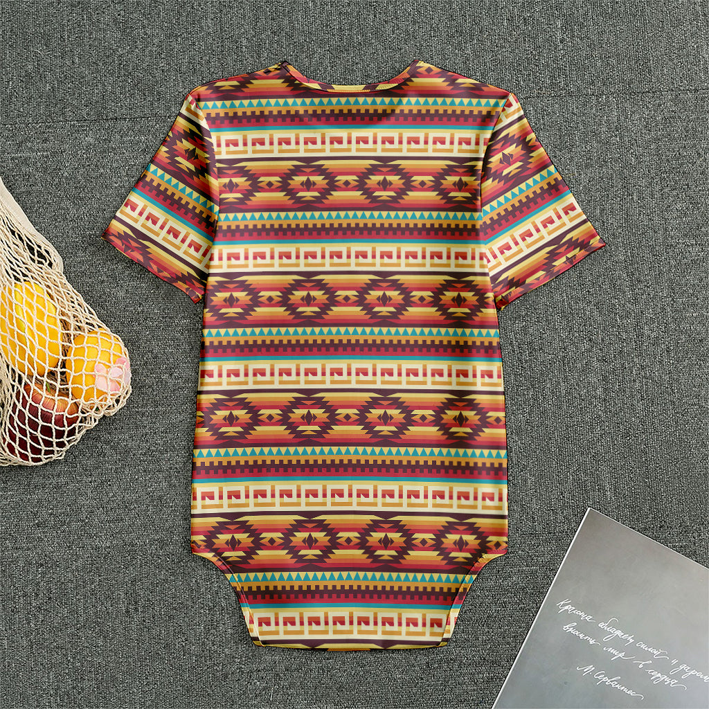 Native Inspired Pattern Print Men's Bodysuit