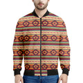 Native Inspired Pattern Print Men's Bomber Jacket