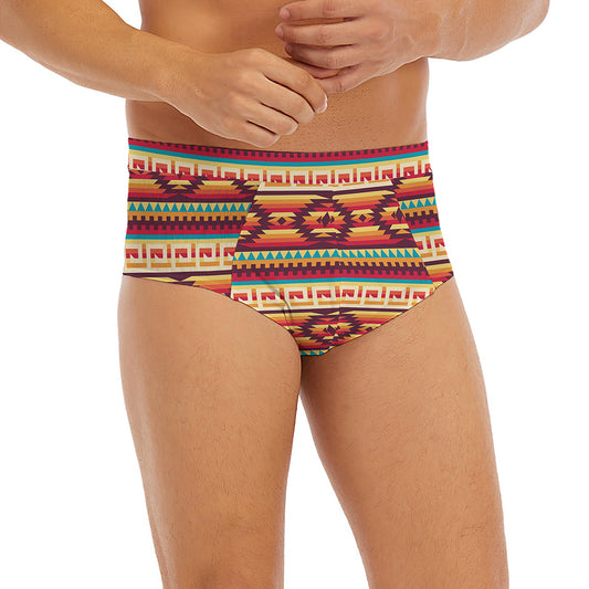 Native Inspired Pattern Print Men's Briefs