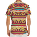 Native Inspired Pattern Print Men's Deep V-Neck Shirt