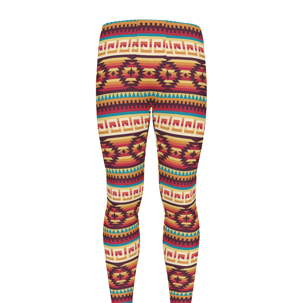Native Inspired Pattern Print Men's leggings