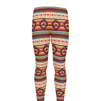 Native Inspired Pattern Print Men's leggings