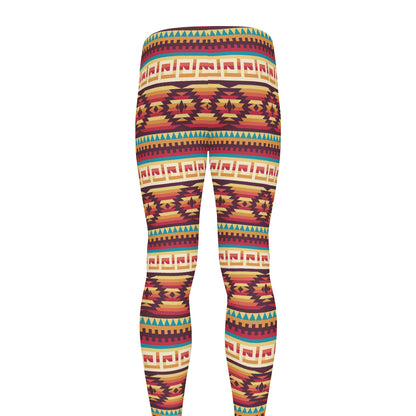 Native Inspired Pattern Print Men's leggings