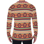 Native Inspired Pattern Print Men's Long Sleeve T-Shirt