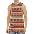 Native Inspired Pattern Print Men's Muscle Tank Top