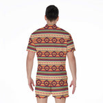 Native Inspired Pattern Print Men's Rompers