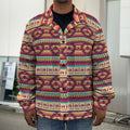 Native Inspired Pattern Print Men's Shirt Jacket