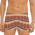 Native Inspired Pattern Print Men's Short Boxer Briefs