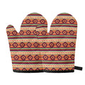 Native Inspired Pattern Print Oven Mitts