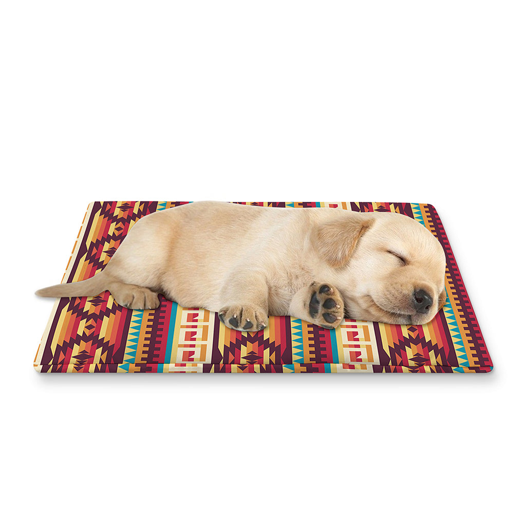 Native Inspired Pattern Print Pet Cooling Mat Cover