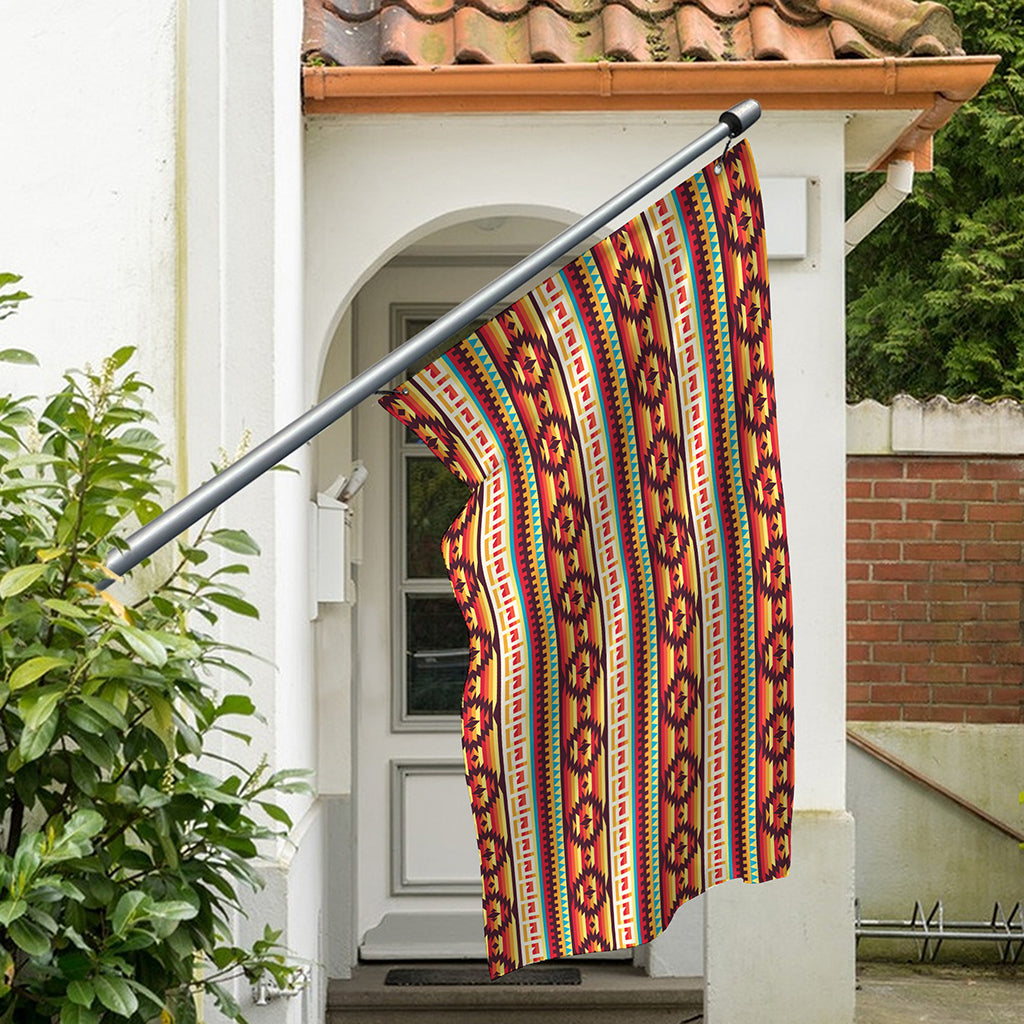 Native Inspired Pattern Print Polyester Flag