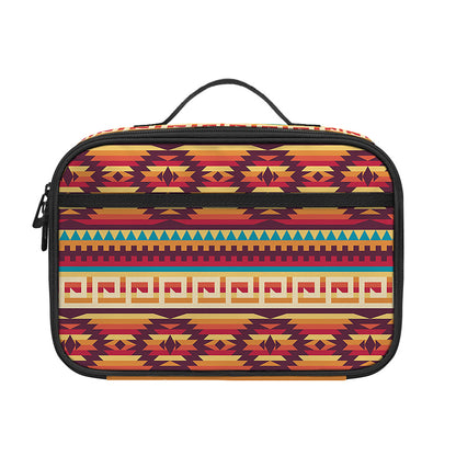 Native Inspired Pattern Print Portable Lunch Bag