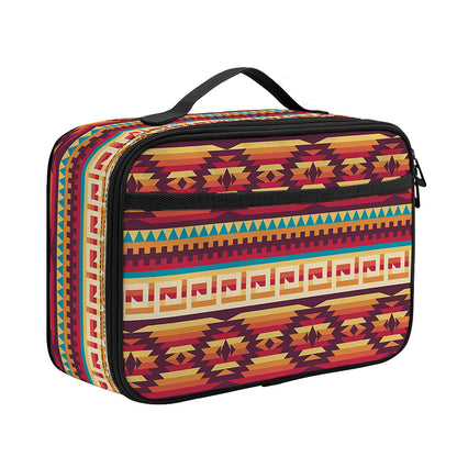Native Inspired Pattern Print Portable Lunch Bag