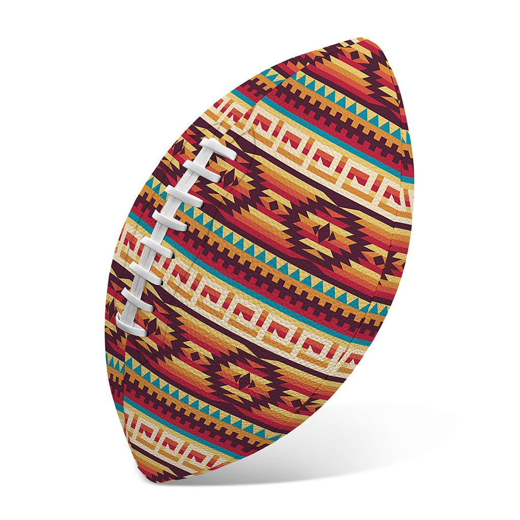 Native Inspired Pattern Print Rugby Ball