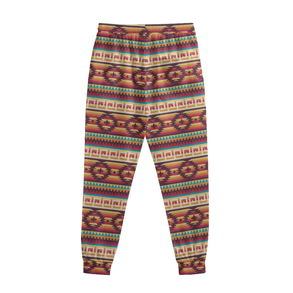 Native Inspired Pattern Print Sweatpants