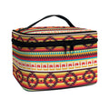 Native Inspired Pattern Print Travel Makeup Bag