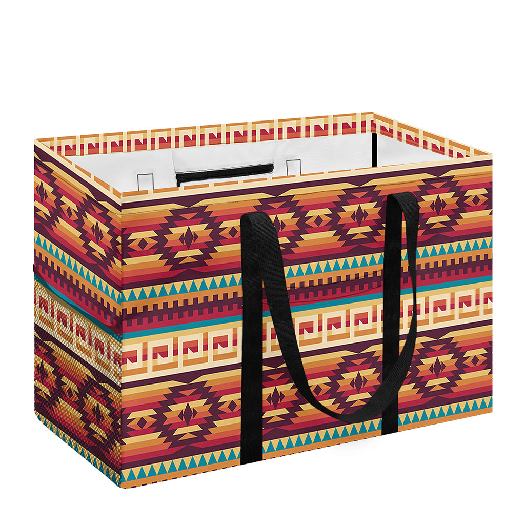 Native Inspired Pattern Print Utility Tote Bag