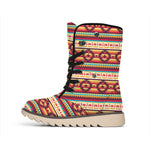 Native Inspired Pattern Print Winter Boots