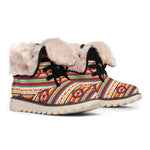 Native Inspired Pattern Print Winter Boots