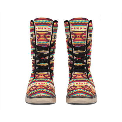 Native Inspired Pattern Print Winter Boots