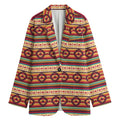 Native Inspired Pattern Print Women's Blazer